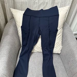 Athleta Women’s XXS navy high rise leggings with pockets